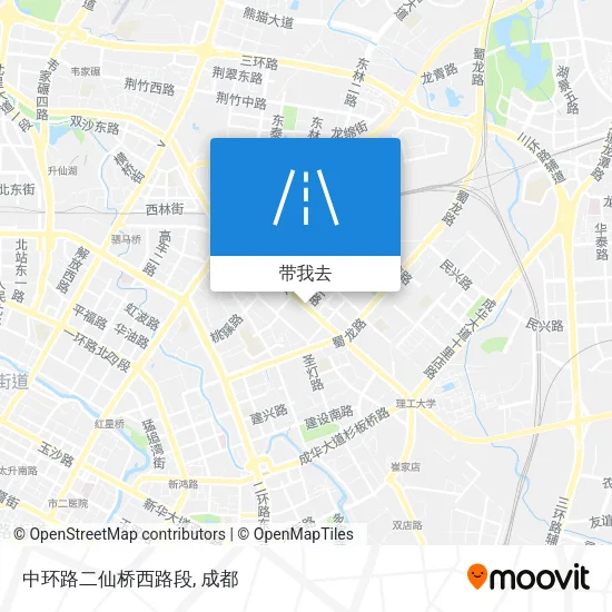 中环路二仙桥西路段地图