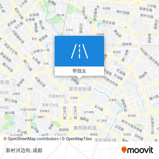 新村河边街地图