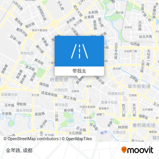 金琴路地图