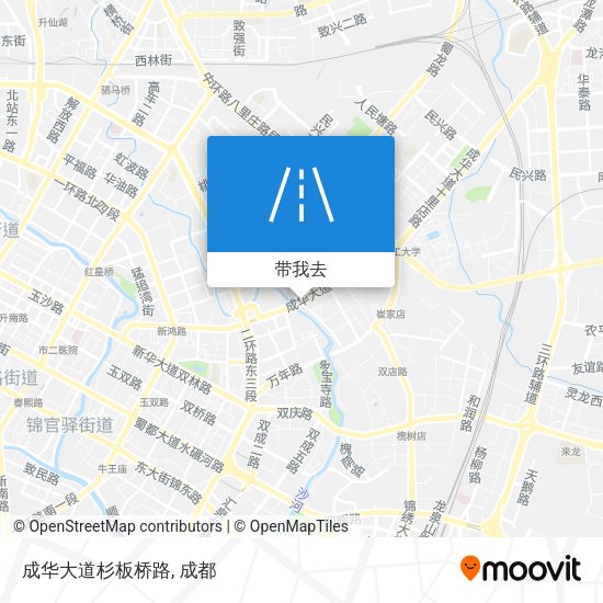 成华大道杉板桥路地图