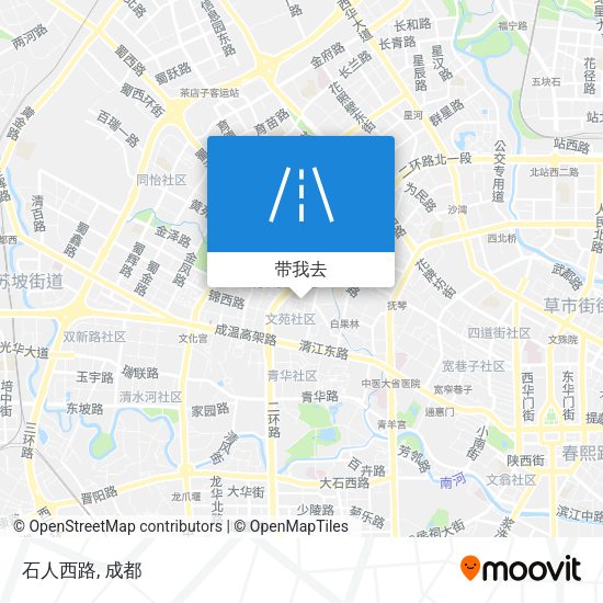 石人西路地图