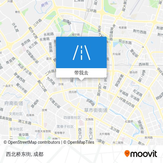 西北桥东街地图