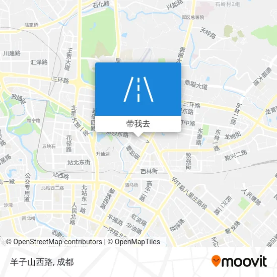 羊子山西路地图