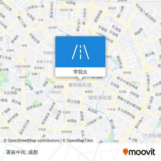 署袜中街地图