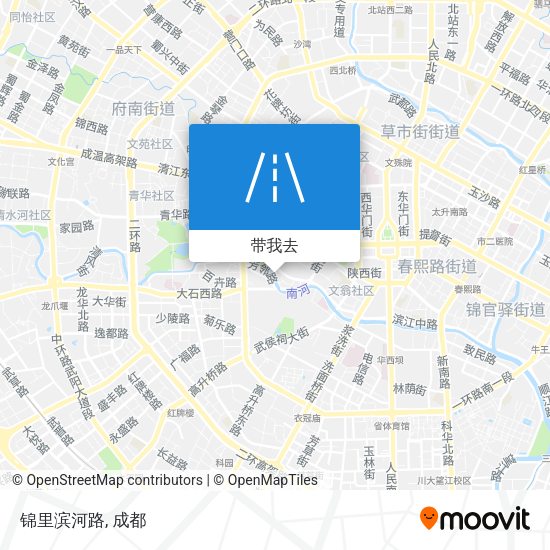 锦里滨河路地图