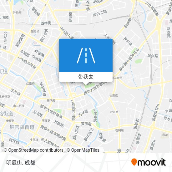 明显街地图