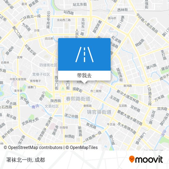 署袜北一街地图
