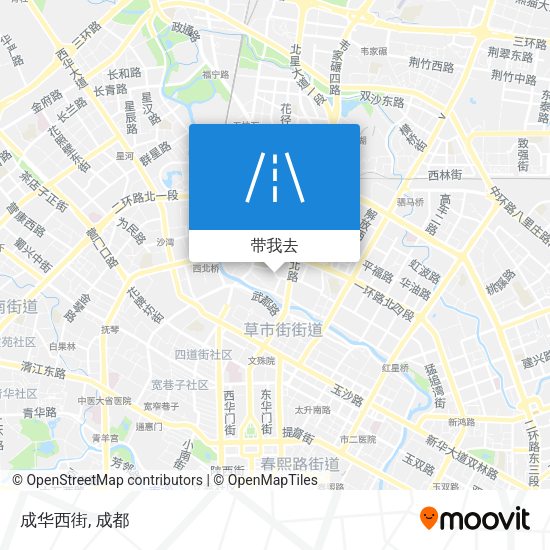 成华西街地图