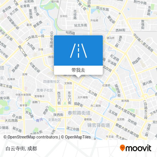 白云寺街地图