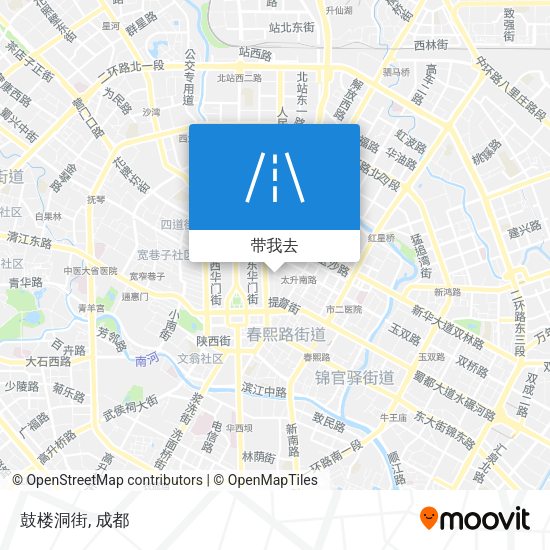 鼓楼洞街地图