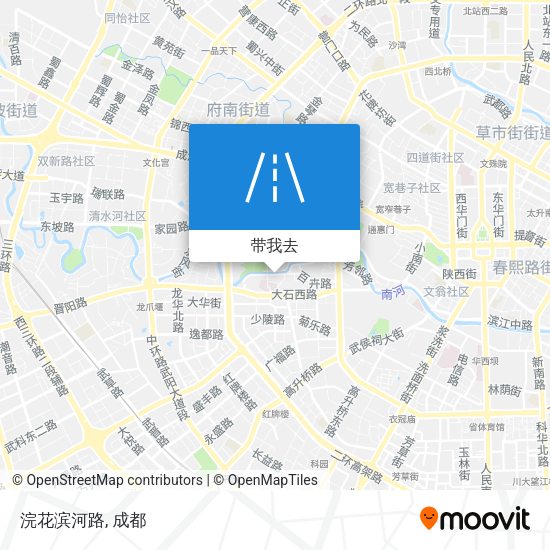 浣花滨河路地图