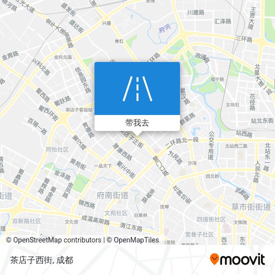 茶店子西街地图