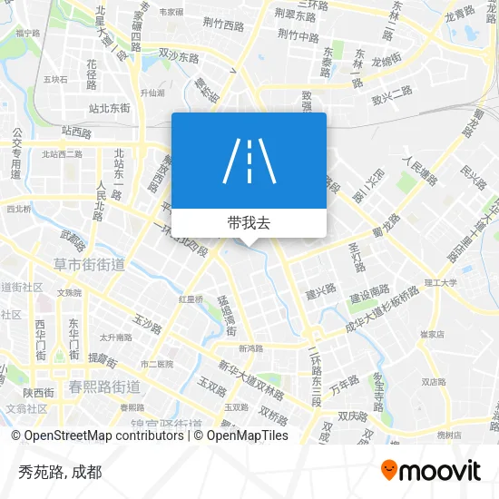 秀苑路地图