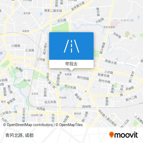 青冈北路地图