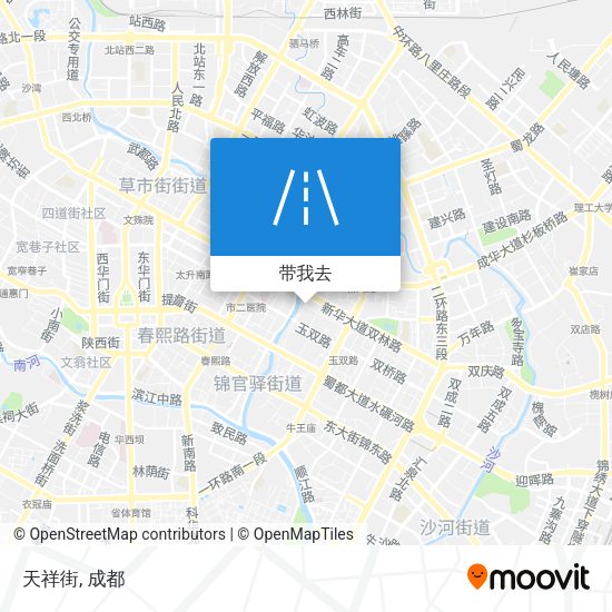 天祥街地图