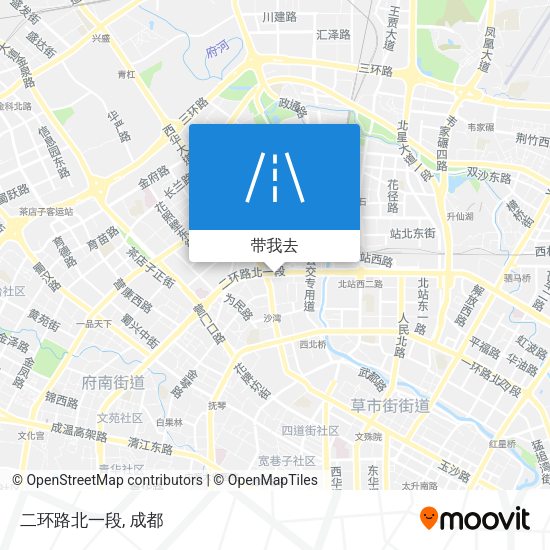 二环路北一段地图