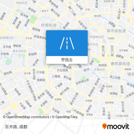百卉路地图