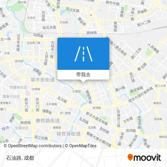 石油路地图