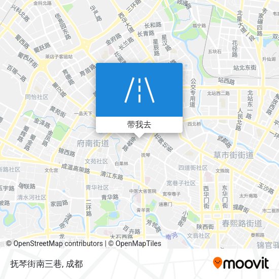 抚琴街南三巷地图