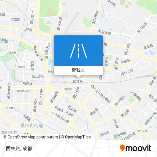 西林路地图