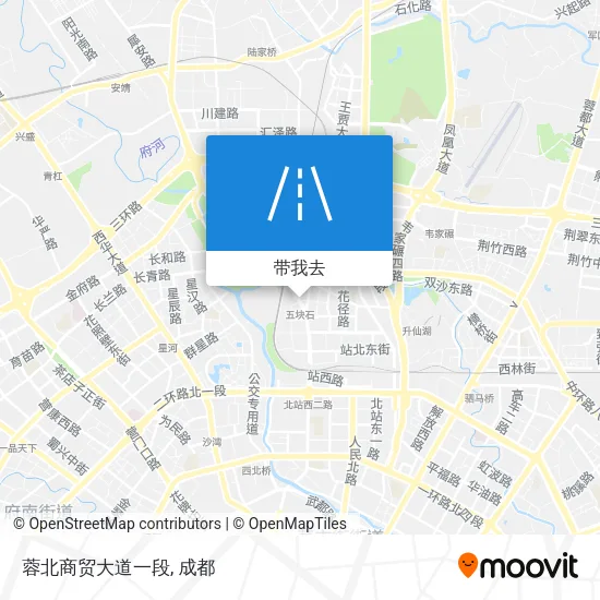 蓉北商贸大道一段地图