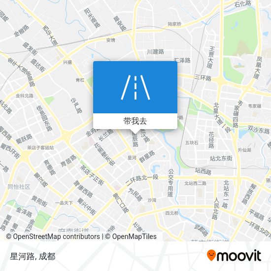 星河路地图