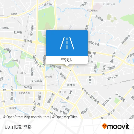 洪山北路地图