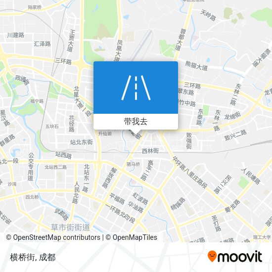 横桥街地图