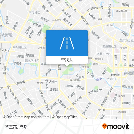 草堂路地图