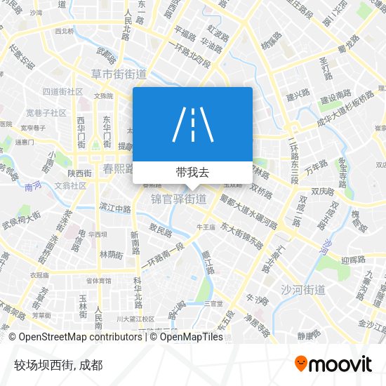 较场坝西街地图