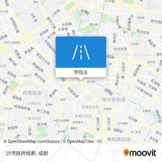 沙湾路跨线桥地图