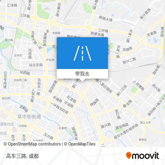 高车三路地图