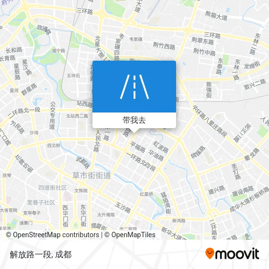 解放路一段地图