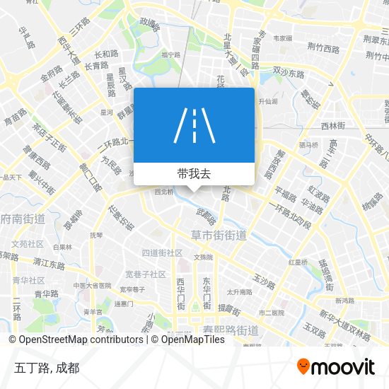 五丁路地图