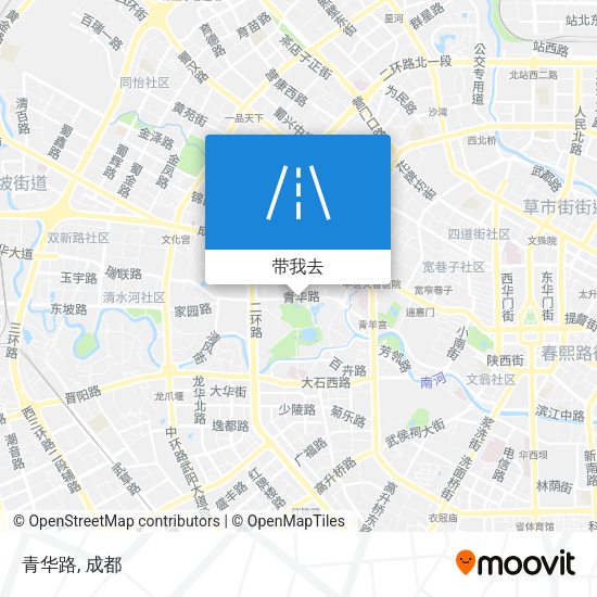 青华路地图
