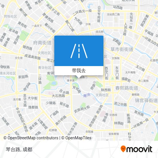 琴台路地图