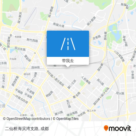 二仙桥海滨湾支路地图