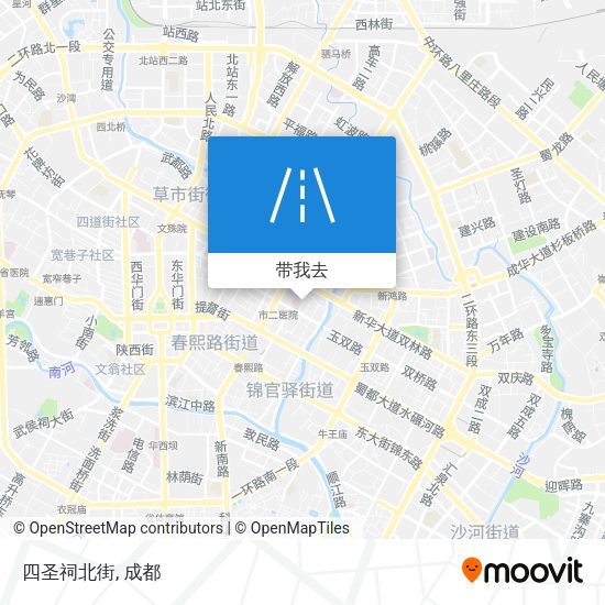四圣祠北街地图