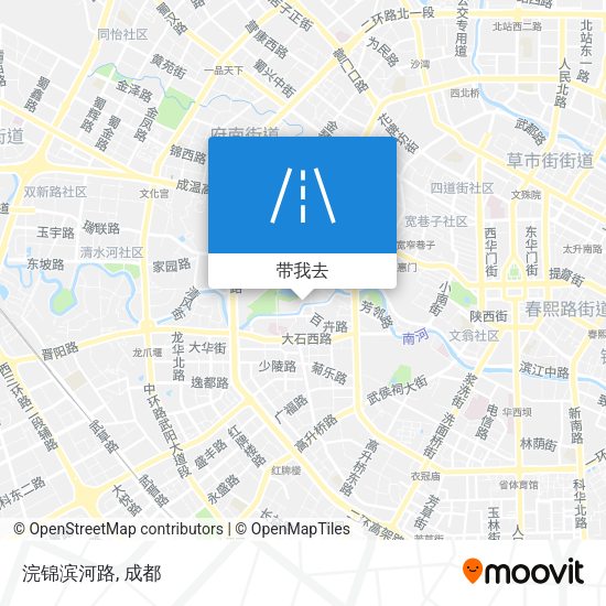 浣锦滨河路地图