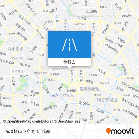 东城根街下穿隧道地图
