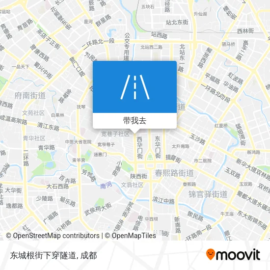 东城根街下穿隧道地图