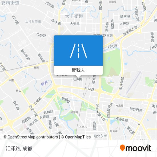 汇泽路地图