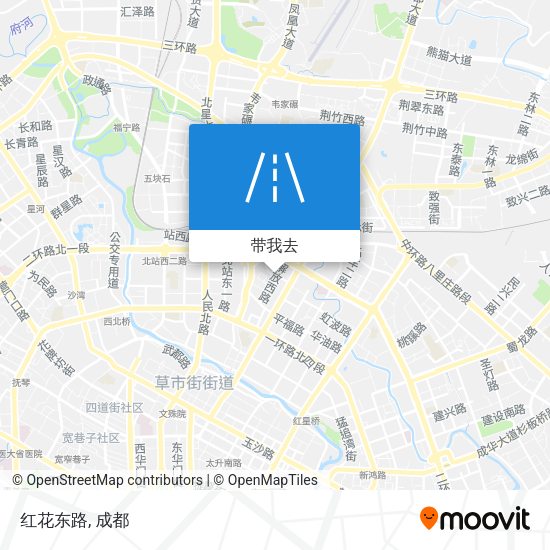 红花东路地图