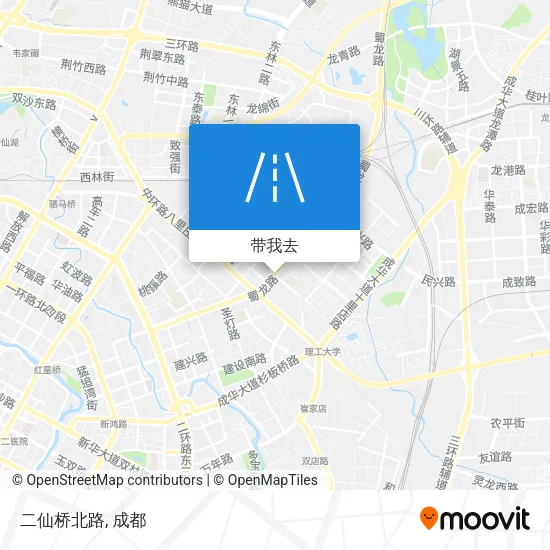 二仙桥北路地图