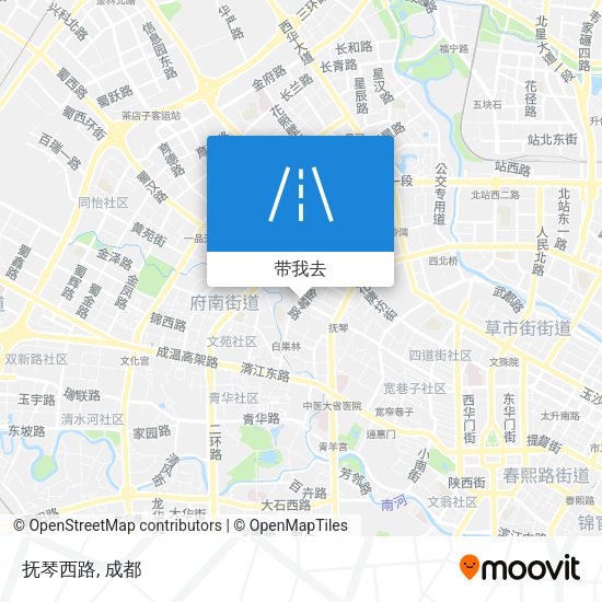 抚琴西路地图