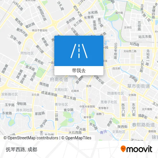 抚琴西路地图