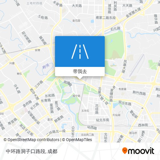 中环路洞子口路段地图