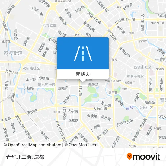 青华北二街地图