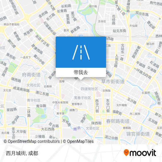 西月城街地图