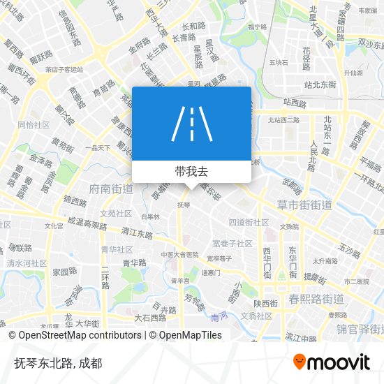 抚琴东北路地图